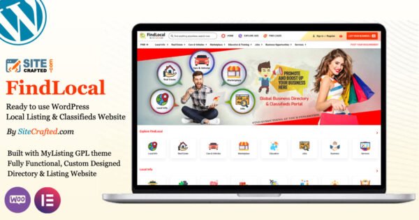 FindLocal - Ready to use WordPress Local Listing & Classifieds Website - by SiteCrafted