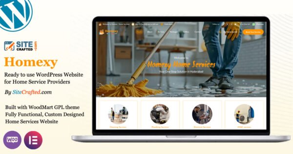 Homexy - Ready to use WordPress Website for Home Services - One Page - by SiteCrafted
