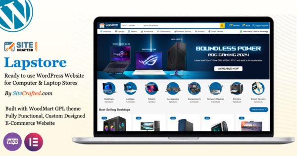 Lapstore - Ready to use WordPress Website for Computer & Laptops Stores - by SiteCrafted
