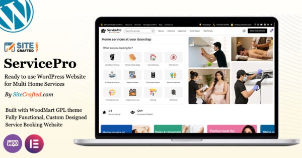 ServicePro - Ready to use WordPress Website for Multi Home Services - by SiteCrafted