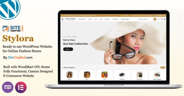 Stylora - Ready to use WordPress Website for Online Fashion Stores - by SiteCrafted