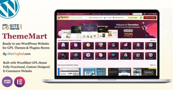 ThemeMart - Ready to use WordPress Website for GPL Themes & Plugins Stores - by SiteCrafted